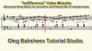 Indifference Valse Musette Oleg Baksheev Accordion Sheet Music Review Sheet Music Accordion Sheet Music Accordion Music