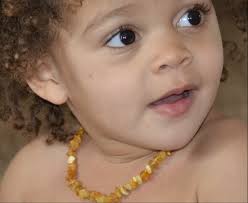 Organic amber discount teething necklace