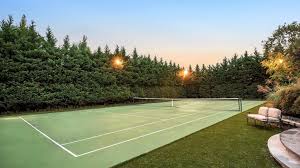 The space allowed for the court should be approximately 120 feet by 60 feet = 720 square feet. Tennis Anyone 9 Homes With Private Courts Christie S International Real Estate