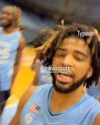 Travis Scott showed up at UNC today and hung out with the basketball team  🔥🏀 @unc_basketball @travisscott (scroll for more), #circusmaximustour  #travisscott