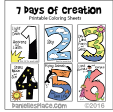 The size of each coloring page is 8.5 x 11 inches/a4. The Seven Days Of Creation Bible Coloring Sheets Printable Craft Patterns