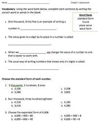 Math worksheet free 1st grade reading books online first passages with questions identifying main idea and detail. Mcgraw Hill My Math Grade 3 Ch 1 By Third Grade Math Thinkers Tpt