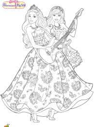 Coloriage de barbie fashion avec des coeurs et love. Coloriage Barbie Princesse Et Popstar Page 1