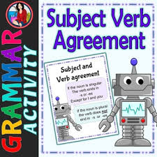 subject verb agreement center activity