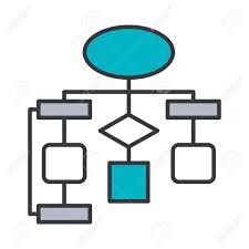 Diagram Flow Chart Connection Empty Vector Illustration