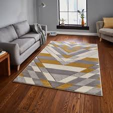 Pembroke Rugs G2075 In Beige And Yellow80x150cm 5 0 X2 6 Yellow Rug Modern Rugs Grey Rugs