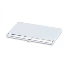 2 1/2 w x 1 h *important* when customizing your order, please carefully review your customization order before you submit it. Silver Plated Plain Business Card Holder