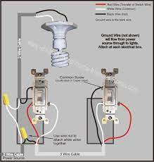 Wiring a 3 way switch with multiple lights in this circuit, two light fixtures are shown but more can be added by duplicating the wiring arrangement between the fixtures for each additional light. 3 Way Switch Wiring Diagram