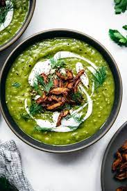 Let the soup simmer, partially. Vegan Split Pea Soup With Mushroom Bacon Crowded Kitchen
