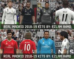 Ronaldo real madrid real madrid team barcelona e real madrid real madrid football club real madrid soccer real madrid players real madrid logo wallpapers sports wallpapers stadium wallpaper. Real Madrid 2018 2019 Full Kits Pes 2017 Patch Pes New Patch Pro Evolution Soccer