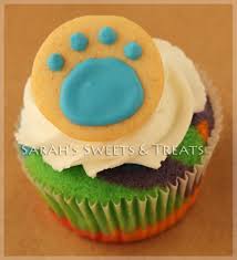 Blue's clues paw print cake. Blue S Clues Cake Cupcakes Sarah S Sweets Treats