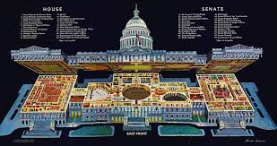 An impressive building even then, by 1850, the capitol could not accommodate the growing number of senators and representatives from new states and required an extension. Intricate Cutaway Drawing Of The Capitol Architect Of The Capital