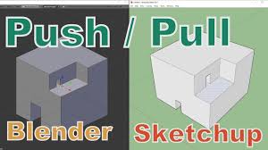 Push Pull In Blender Like In Sketchup Addon Extrude And Reshape Blender Blender Tutorial Extrude