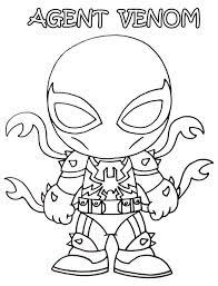 Discover thanksgiving coloring pages that include fun images of turkeys, pilgrims, and food that your kids will love to color. Chibi Agent Venom Coloring Page Free Printable Coloring Pages For Kids