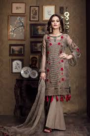 Mrozia Three Piece Embroidered Lawn Dress With Shafoon Embroidered Duppata Dresslet Bollywood Dress Party Wear Dresses Pakistan Dress