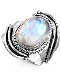 Moonstone Ring Handmade Ring With Stone Sterling Silver Gemstone Ring Ha Silver Rings With Stones Antique Engagement Rings Rose Gold Tiffany Bracelet Silver