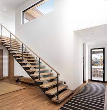 Modern Mountain Living Full Of Transparency And Light In Big Sky Montana Modern Staircase Staircase Contemporary Staircase Design