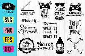 Baby Onsie Svg Bundle 109113 Svgs Design Bundles Baby Onsies Svg Onsies