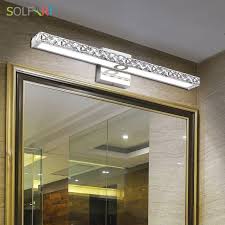 High Time To Illuminate Your Bathroom With Proper Bathroom Lights Decorifusta Crystal Wall Lighting Led Vanity Lights Bathroom Light Fixtures