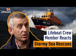 "This is my worst nightmare!" Lifeboat crew member reacts to RNLI stormy  sea rescues