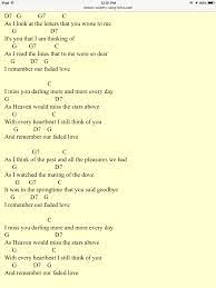 Faded Love By Various Artists Song Lyrics And Chords Guitar Chords For Songs Lyrics And Chords