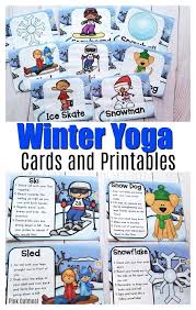 These Winter Yoga Cards And Printables Are The Perfect Movement Activities For Kids Usin Winter Activities Preschool Weather Activities For Kids Yoga For Kids