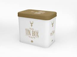 Download Free Metallic Tin Box Mockup Mockuptree