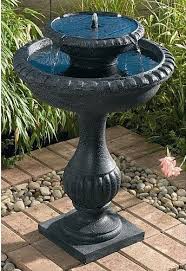 View this video to help construct a smart solar single tier water feature. Solarenergie Smart Solar Blenheim 2 Tier Solar Vogelbadebrunnen Auf Abruf Wass Bird Bath Fountain Bird Bath Solar Fountain