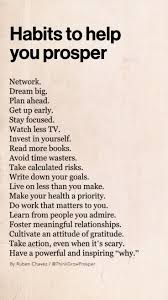 Habits To Help You Prosper Inspiration Selfreflection Selfimprovement Jaimekrzos Words Inspirational Quotes Quotes To Live By