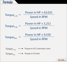 torque horsepower conversion calculator