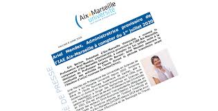 Ariel Mendez Administratrice Provisoire De L Iae Aix Marseille A Compter Du 1er Juillet 2020 Aix Marseille Universite
