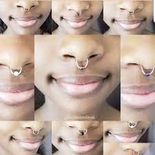 Fake Nose Ring Gemstone Nose Ring Hoop Fake Nose Rings Faux Nose Ring Nose Rings Hoop