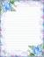 A4 Size Lined Paper With Border
