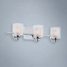 Quoizel Kolt Led 21 Wide Chrome And Glass Bathroom Light 3t105 Lamps Plus