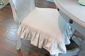 Add to favorites chair cover, ruffled linen, dining chair covers, slipcover, farmhouse decor, custom sizes. Thrift Store Cane Back Chair Makeover The Honeycomb Home