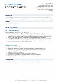 A finance director holds one of the most important jobs in a company, sme, educational institution or charity. Church Secretary Resume Samples Qwikresume