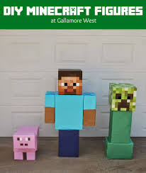 Gallamore West Diy Minecraft Figures Diy Minecraft Birthday Party Minecraft Party Decorations Minecraft Birthday Decorations