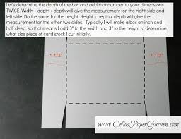 How To Make A Box For A2 Cards Celias Paper Garden