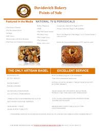 They craft their davidovich bagels based on old recipes passed down to us from their grandparents. Davidovich Bagels Point Of Sale Flyer By Davidovich Bakery Issuu