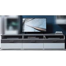 Tv Lowboard Fernsehtisch In Supermatt Weiss Betonoxid Dunkel Stamford 36 B H T 200x54x54cm Tv Mobel Weiss Hochglanz Tv Lowboard Lowboard