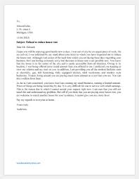 This type of letter is common with sample 1. Landlord Letter To Tenant Refused To Decrease The Rent Word Excel Templates