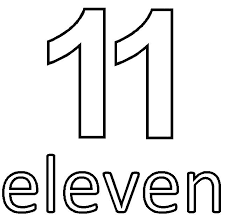 Coloring Pages Numbers 11 Thu 16 Numero Once El Numero 11 Preescolar
