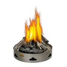 Shop round fire pit burners online at woodland direct. Napoleon Patioflame Natural Gas Fire Pit With Logs The Home Depot Canada