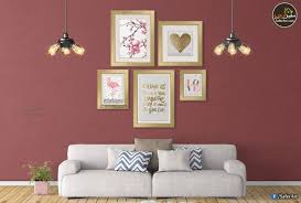 تابلوهات مودرن جاليرى اطار ذهبى سفير ارت للديكور frames on wall modern furniture living room art gallery wall