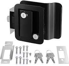 Rv travel trailer entry door lock. Amazon Com Kohree Rv Travel Trailer Entry Door Lock With Paddle Deadbolt Polar Black Camper Door Latch Handle With Keys Rv Door Lock Replacement Zinc Alloy Security Kit For Camper Horse Trailer Cargo