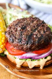 The ground beef formula uses five different parts of the chuck; Classic Hamburger Recipe Spend With Pennies