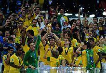 Brazil's defender david luiz gestures on the back of the goal after pulling off a save during the fifa confederations cup brazil 2013 final football match against spain, at. 2013 Fifa Confederations Cup Wikipedia