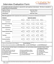 Students are required to create a form letter that can be used over and over as a template. Free 4 Hr Interview Evaluation Forms In Pdf Ms Word Excel
