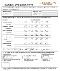 It takes a lot of time and effort to create a superior rubric with it, you can easily determine where your students excelled and where they need help. Free 4 Hr Interview Evaluation Forms In Pdf Ms Word Excel