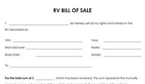 Maybe you would like to learn more about one of these? Free Printable Bill Of Sale Camper Form Generic